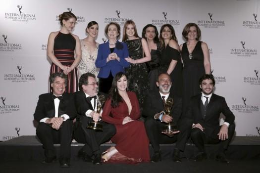 43rd International Emmy Award recognizes excellence in the television industry and corresponds to the Academy Award, the Tony Award, and the Grammy Award.