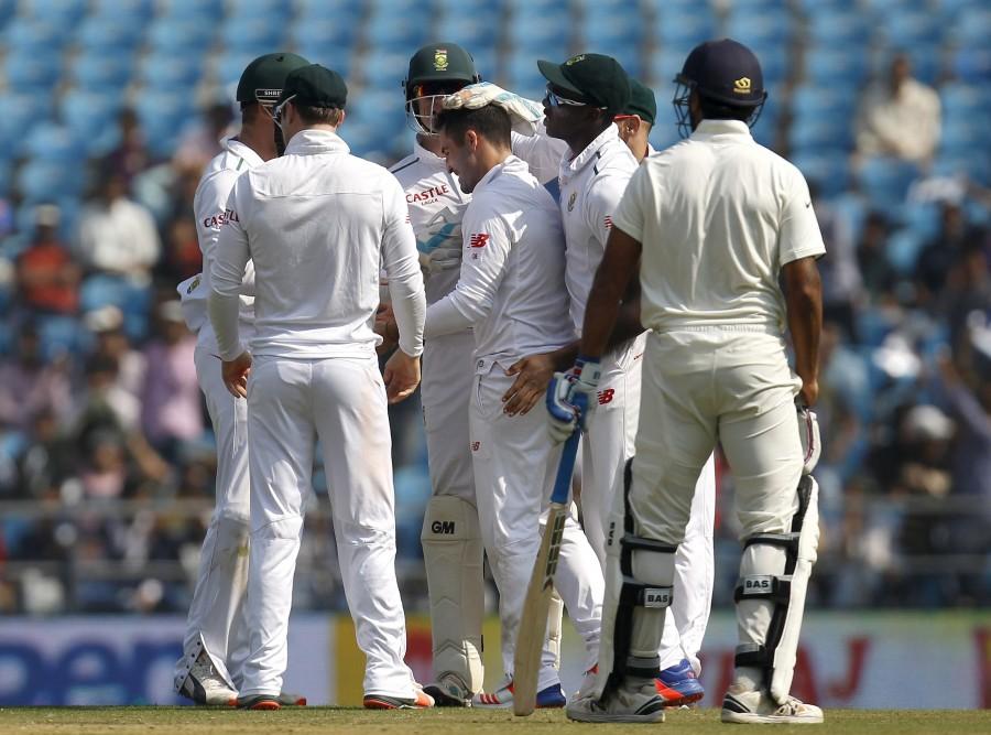 India on Friday won the third Test by 124 runs, clinching the four-match series against South Africa 2-0 at the Vidarbha Cricket Association Stadium here. India vs south africa,India vs South Africa 2015,India vs South Africa Test Series,India Batting,Vidarba Cricket Association Stadium,Vidarba Cricket Stadium,Ind vs SA
