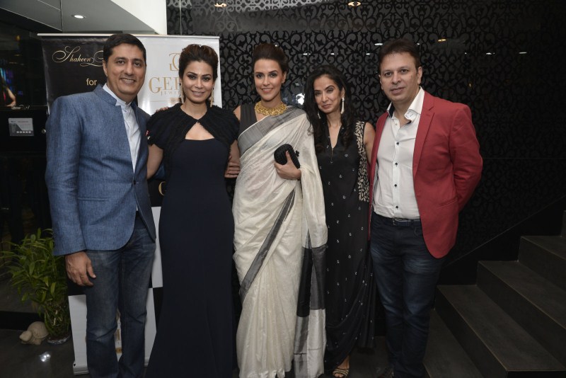 Neha Dhupia, Maria Goretti, Mini Mathur, Avantika Malik Khan and Pallavi Sharda lent their support to Gehna by adorning the new jewellery collection designed by Shaheen Abbas for the brand. Neha Dhupia,Mandira Bedi,Kabir Khan,Gehna Jewellers launch,Gehna Jewellers,Pallavi Sharda,Avantika Malik Khan,Mini Mathur