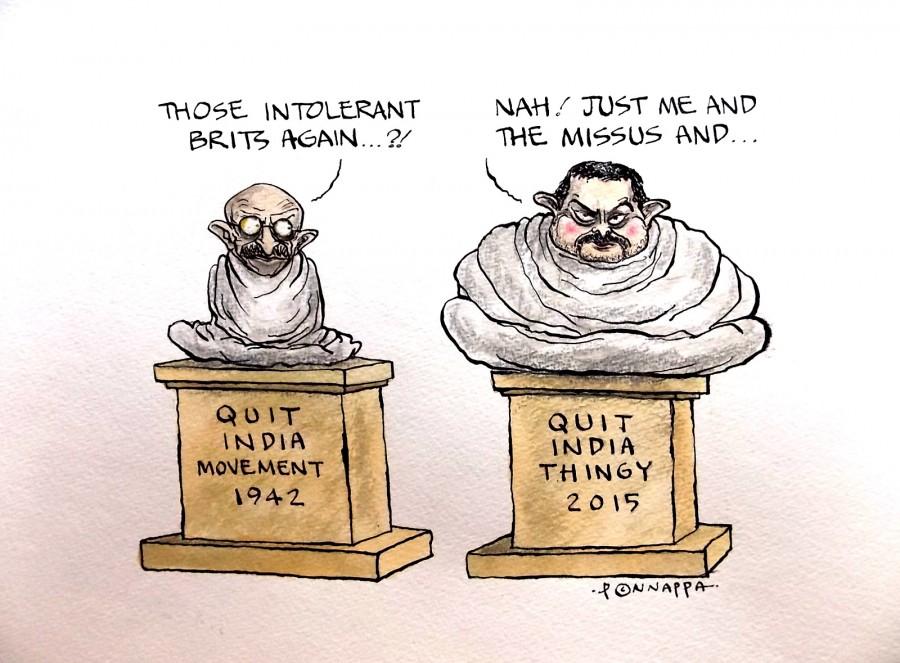 IBTimes Cartoon IBTimes cartoon,Ponappa Cartoon,Aamir intolerance row