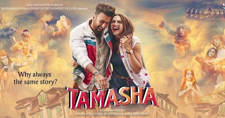 Here we give you Top 5 reasons to watch the Imtiaz Ranbir Kapoor-Deepika Padukone's 'Tamasha' movie. Tamasha review,Tamasha,bollywood movie Tamasha,Ranbir Kapoor-Deepika Padukone,Ranbir Kapoor,Deepika Padukone,Tamasha box office,Tamasha box office collection