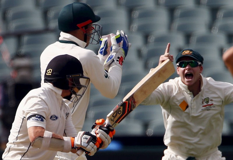Australia v New Zealand: First day of the third cricket test match at the Adelaide Oval, in South Australia. Australia v New Zealand,Australia vs New Zealand,Australia vs New Zealand 1st Day-Night Test,Australia vs New Zealand Historical Day-Night Test at Adelaide Oval,Australia vs New Zealand 2015,Australia Vs New Zealand Test Series,Australia vs New Zealand Pi