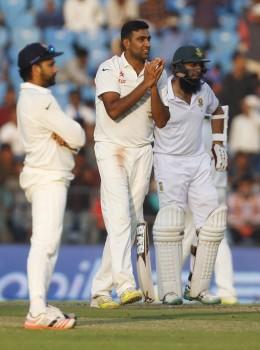 Ashwin is the now the highest wicket-taker of 2015 with 55 scalps in his kitty, ahead of England pacer Stuart Broad (51). The last time an Indian bowler had taken 50 or more Test wickets in a year was in 2008 when off-spinner Harbhajan Singh took 53.