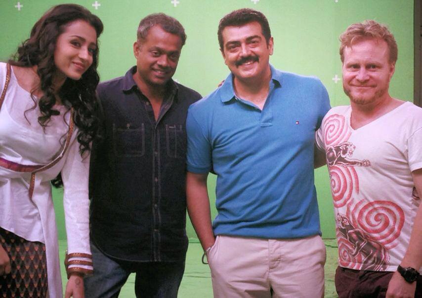 Ajith kumar,Thala ajith,Trisha,Trisha and Ajith,anushka shetty,Yennai Arindhaal,Yennai Arindhaal stills