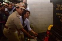 Bollywood actress Juhi Chawla was seen inaugurating a blood donation camp at CST station early this morning on 27 November 2015.