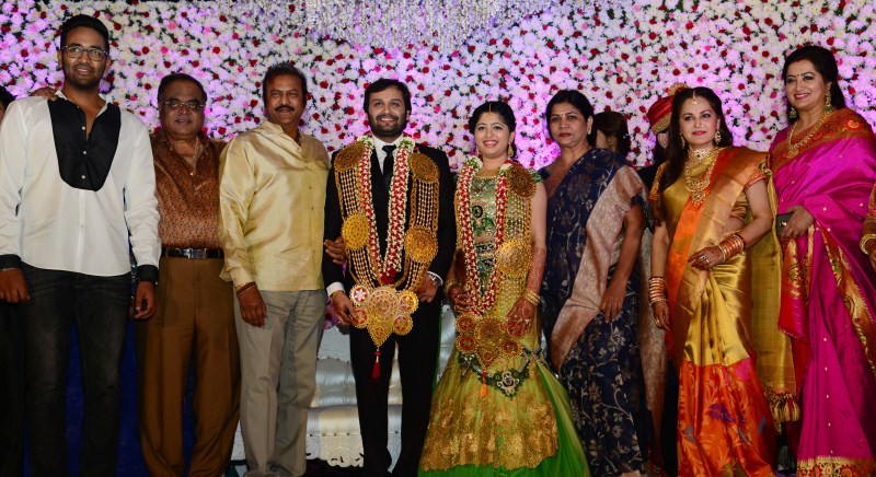 Veteran Actress Jayaprada's son Siddhu Wedding Respection held at Hyderabad. Celebs like Chiranjeevi, Sridevi, Boney Kapoor, Meena, Ambareesh, Vishnu Manchu, Mohan Babu, Manchu Nirmala Devi, Rajasekhar, Jeevitha, Jayasudha Kapoor, Allu Aravind, Kodi Rama Krishna, Raghavendra Rao, Ramesh Prasad, Subbirami Reddy and many others were present for the event. Jayaprada,actress Jayaprada,Jayaprada's son Siddhu Wedding Respection,Siddhu Wedding Respection,Sridevi,sridevi kapoor,Boney kapoor sridevi,Meena,Ambareesh,Mohan Babu