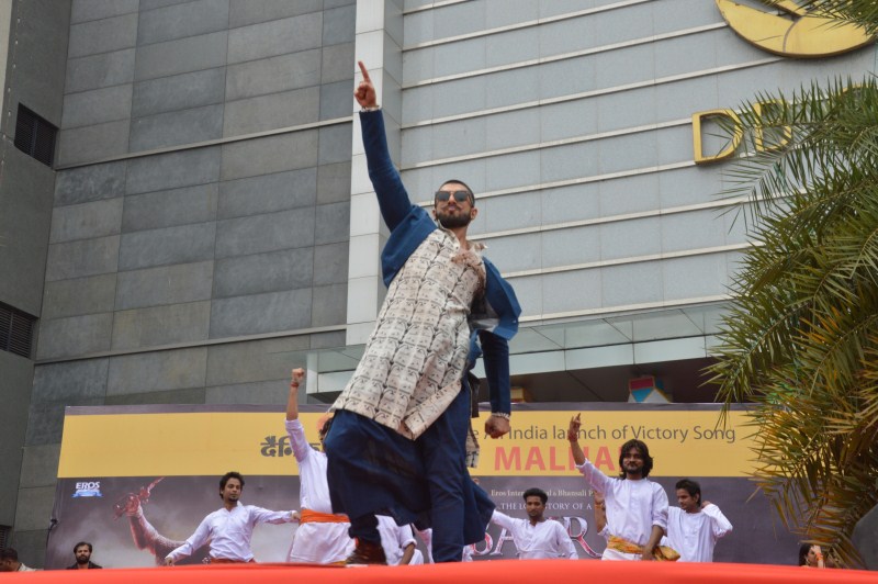 In a grand event in Bhopal, Bollywood actor Ranveer Singh launched Malhari, the victory song from Eros International and Bhansali Productions' magnum opus Bajirao Mastani with huge fanfare. Ranveer Singh,actor Ranveer Singh,Bajirao Mastani,Bajirao Mastani's Victory Song Malhari,Victory Song Malhari,Ranveer Singh launched Malhari