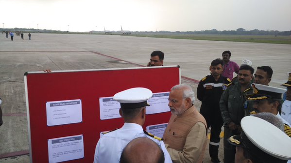 Prime Minister Narendra Modi on Thursday left for Chennai to Prime Minister Narendra Modi,Narendra Modi,Modi reaches Chennai,Chennai rain,Chennai floods,Chennai floods rains,Chennai Rains