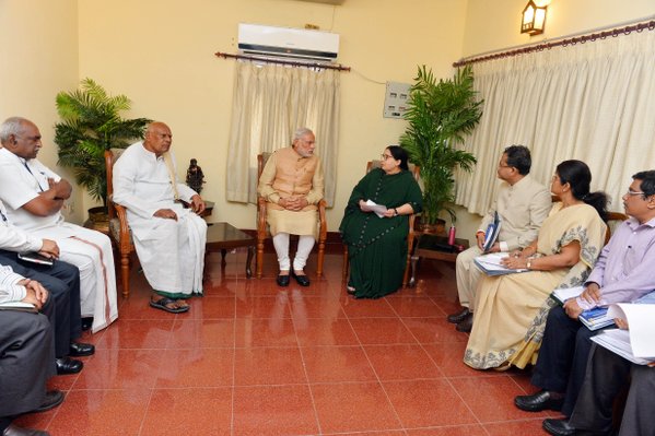 Prime Minister Narendra Modi on Thursday left for Chennai to Prime Minister Narendra Modi,Narendra Modi,Modi reaches Chennai,Chennai rain,Chennai floods,Chennai floods rains,Chennai Rains