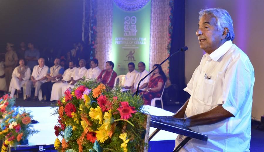 The 20th edition of the International Film Festival of Kerala (IFFK) - billed as an extravaganza of cinematic and artistic expression - began here in the Kerala capital on a grand note on Friday evening. IFFK 2015 curtain-raiser,IFFK 2015,International film fest,International film fest of Kerala begins,20th IFFK,Chief Minister Oommen Chandy,Ustad Zakir Hussain,Zakir Hussain