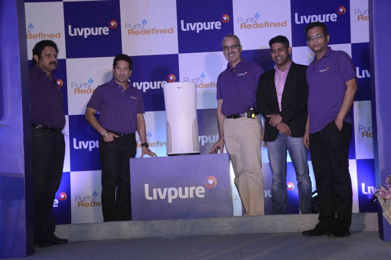 Master blaster Sachin Tendulkar launched a new portable air purifier for cars in India. Sachin Tendulkar,Sachin Tendulkar launches Livpure water purifier,Livpure water purifier,water purifier,Sachin,portable air purifier