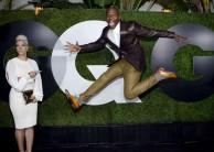 On the red carpet at the GQ Men of the Year party in West Hollywood.