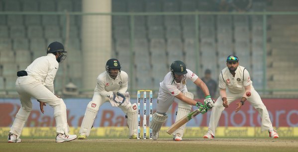 India captain Virat Kohli won the toss and elected to bat first on the opening day of the fourth and final cricket Test against South Africa at the Feroz Shah Kotla Stadium. India vs South Africa,India vs South Africa 2015,India vs South Africa Test Series,India vs South Africa 4th Test,india vs south africa live score,Feroz Shah Kotla Stadium
