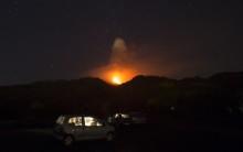 Italy's Mount Etna, Europe's tallest and most active volcano, spews lava as it erupts on the southern island of Sicily, Italy.