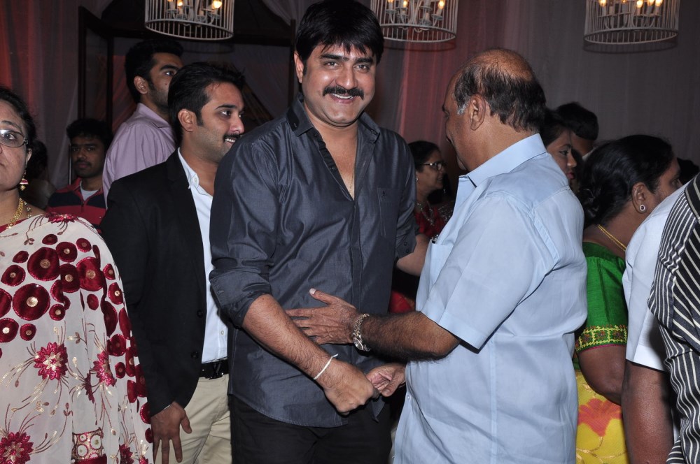 Priyanka Dutt and Nag Ashwin Wedding Reception held at N Convention Centre, Madhapur, Hyderabad. Actor Mahesh Babu, Allu Arjun, Ram Charan, Venkatesh and others graced the event. Priyanka Dutt Wedding Reception,Nag Ashwin Wedding Reception,Priyanka Dutt and Nag Ashwin Wedding Reception,Mahesh Babu,Allu Arjun,Ram Charan,Venkatesh