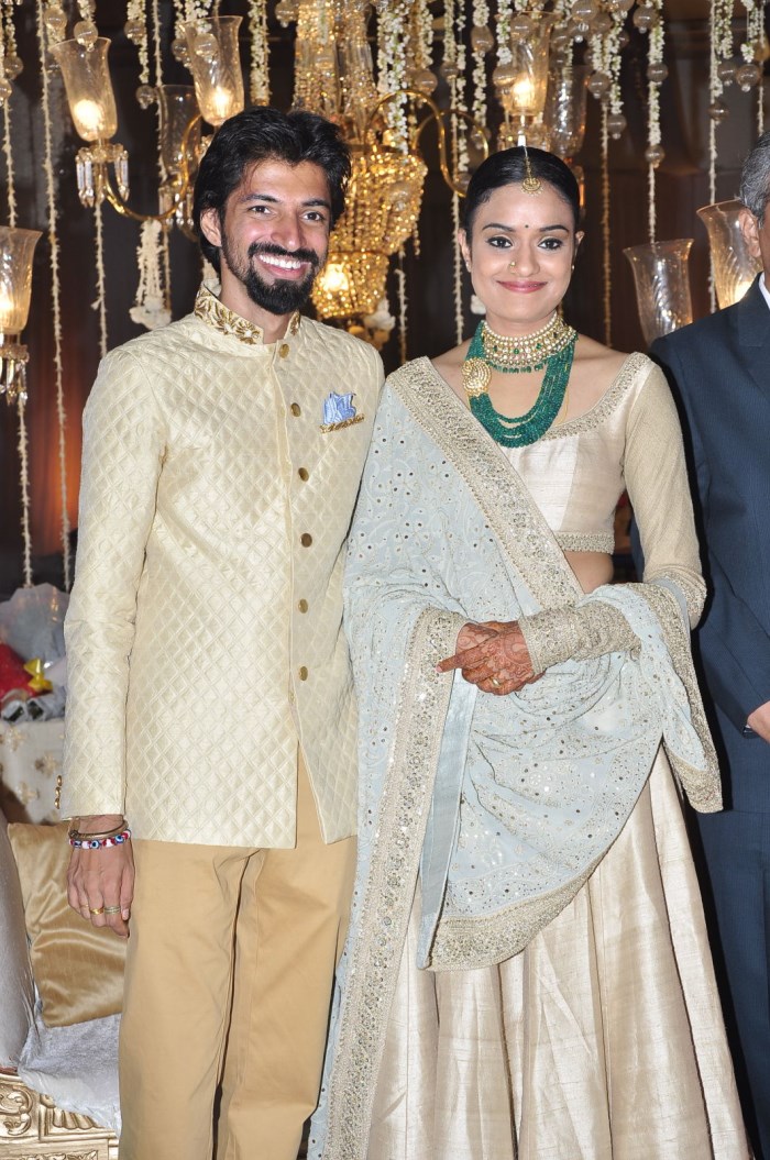 Priyanka Dutt and Nag Ashwin Wedding Reception held at N Convention Centre, Madhapur, Hyderabad. Actor Mahesh Babu, Allu Arjun, Ram Charan, Venkatesh and others graced the event. Priyanka Dutt Wedding Reception,Nag Ashwin Wedding Reception,Priyanka Dutt and Nag Ashwin Wedding Reception,Mahesh Babu,Allu Arjun,Ram Charan,Venkatesh