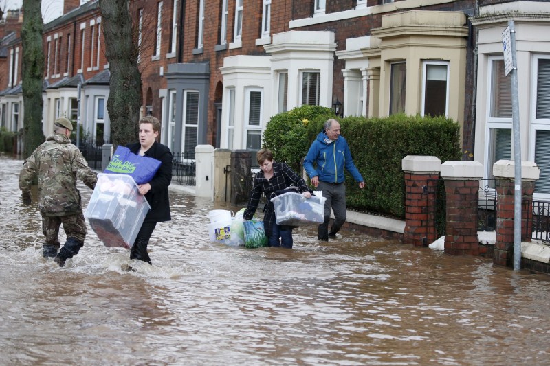 Flooding in northwest England has left thousands of homes without power. Storm Desmond hits Britain,floods in Britain,Britain floods,Britain heavy rain,Storm Desmond