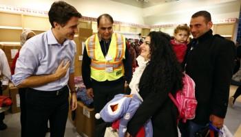 Canada Welcomes Syrian Refugees,Syrian Refugees,Canada prime minister,Canada prime minister welcomes wave of Syrian refugees,Justin Trudeau