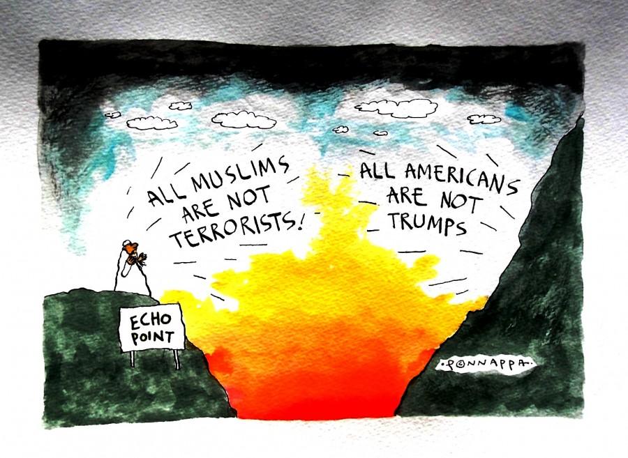 IBTimes Cartoon Donald Trump,Donald Trump Muslims,Donald Trump republican,Donald Trump controversy,Donald Trump Republican