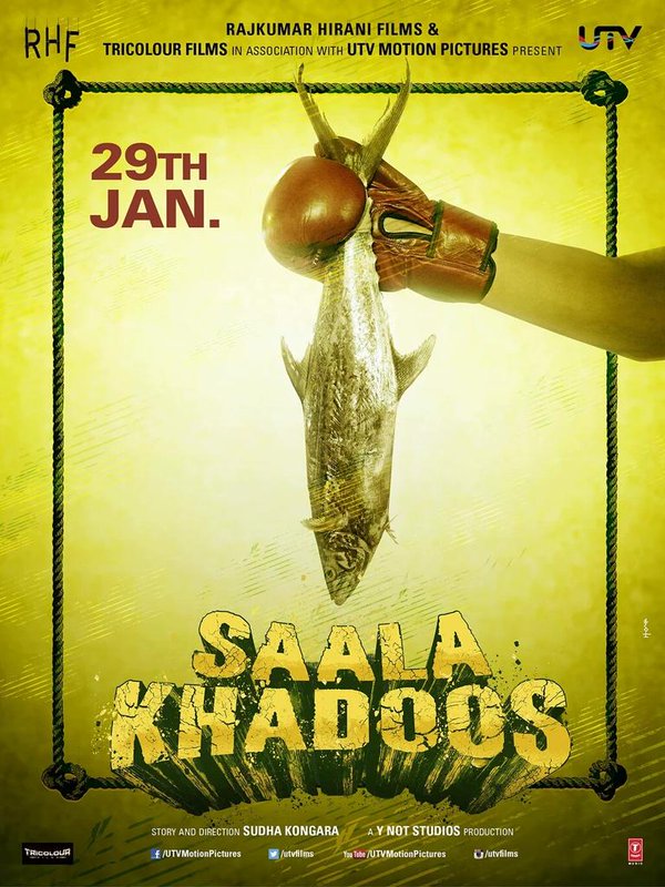 Saala Khadoos is an upcoming bilingual sports drama film written and directed by Sudha Kongara Prasad. Madhavan and Ritika Singh in the lead role. Madhavan,Saala Khadoos first look revealed,Saala Khadoos first look,Saala Khadoos poster,Ritika Singh