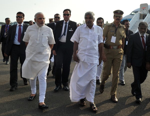 Indian Prime Minister Narendra Modi on Monday arrived to Kerala on a two-day visit, his first to the state since assuming office in May 2014. Prime Minister Narendra Modi,Narendra Modi,PM Prime Narendra Modi,Modi first Kerala visit,Modi in Kerala