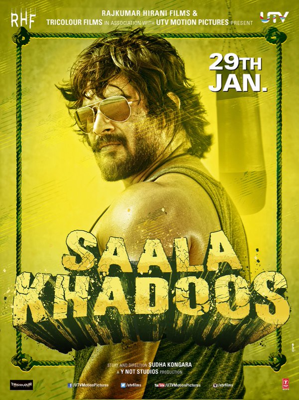 Saala Khadoos is an upcoming bilingual sports drama film written and directed by Sudha Kongara Prasad. Madhavan and Ritika Singh in the lead role. Madhavan,Saala Khadoos first look revealed,Saala Khadoos first look,Saala Khadoos poster,Ritika Singh