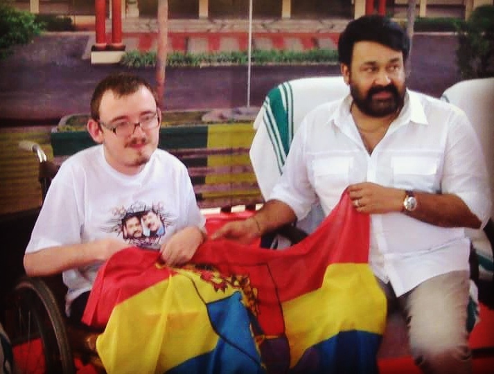 Mohanlal met his Poland fan Bartosz Czarnotta during a function at Mar Baselios College of Engineering and Technology. Mohanlal,Mohanlal organ donation,Mohanlal meets Bartosz Czarnotta,Mohanlal's poland fan,Mohanlal's poland fan Bartosz Czarnotta,Bartosz Czarnotta facebook,Mohanlal at MBCET