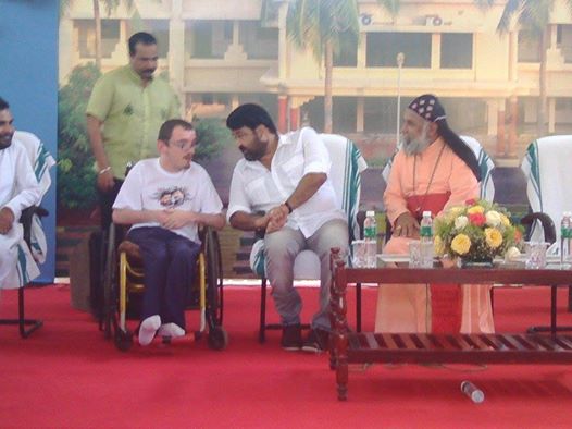 Mohanlal met his Poland fan Bartosz Czarnotta during a function at Mar Baselios College of Engineering and Technology. Mohanlal,Mohanlal organ donation,Mohanlal meets Bartosz Czarnotta,Mohanlal's poland fan,Mohanlal's poland fan Bartosz Czarnotta,Bartosz Czarnotta facebook,Mohanlal at MBCET