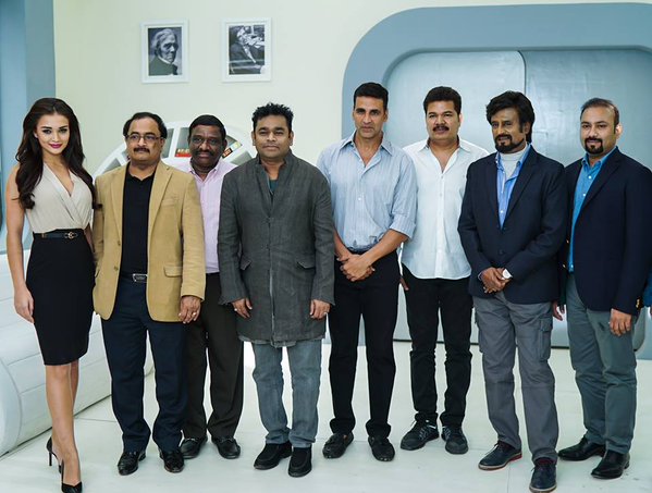 Rajinikanth and Akshay Kumar will be starring in the sequel film Enthiran 2, which was launched on Wednesday, 16 December. Enthiran 2,Enthiran 2 launched,Enthiran 2 launch photos,Akshay Kumar,Rajinikanth,Akshay kumar,Akshay kumar rajinikanth