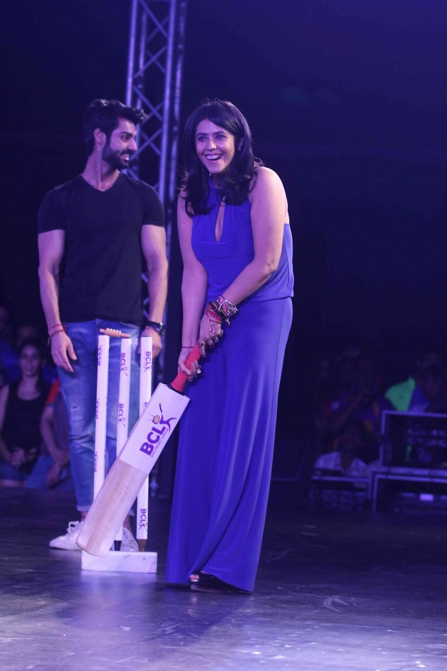 Bollywood Actress Sunny Leone at Ekta Kapoor's Box Cricket League Launch. Sunny Leone,Ekta Kapoor,Box Cricket League Launch,Box Cricket League,Box Cricket League 2015,Sunny Leone and Ekta Kapoor,Box Cricket League Launch pics,Box Cricket League Launch images,Box Cricket League Launch photos,Box Cricket League Launch stills,Box