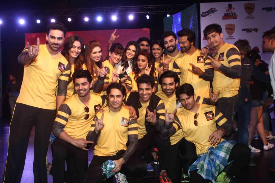 Bollywood Actress Sunny Leone at Ekta Kapoor's Box Cricket League Launch. Sunny Leone,Ekta Kapoor,Box Cricket League Launch,Box Cricket League,Box Cricket League 2015,Sunny Leone and Ekta Kapoor,Box Cricket League Launch pics,Box Cricket League Launch images,Box Cricket League Launch photos,Box Cricket League Launch stills,Box