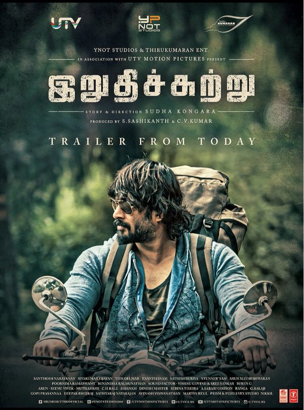 Irudhi Suttru,Irudhi Suttru first look,Irudhi Suttru first look poster,R. Madhavan,Ritika Singh,Mumtaz Sorcar,Madhavan,Saala Khadoos