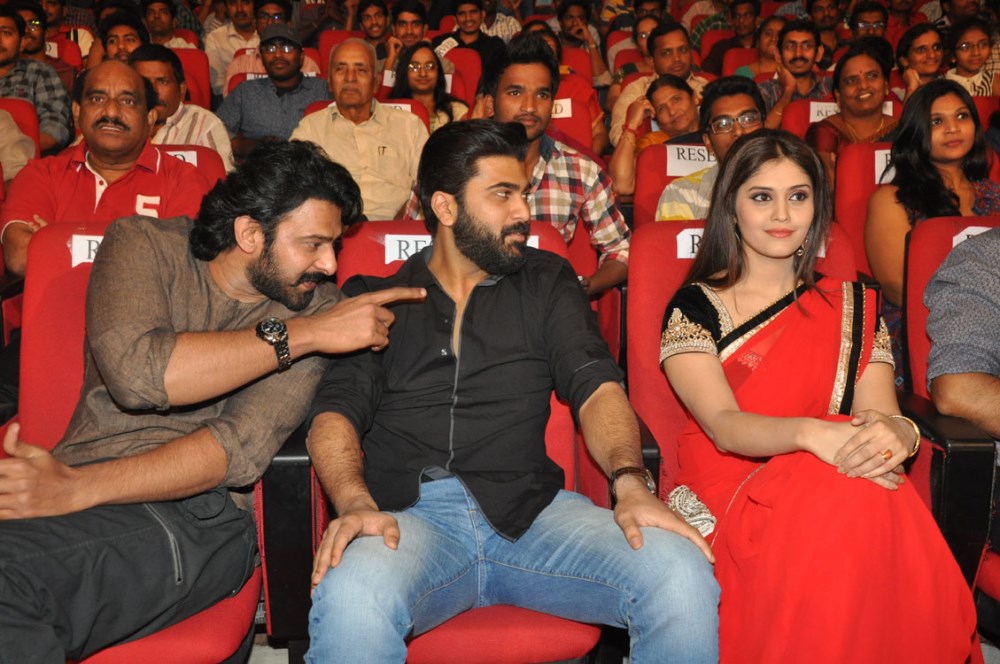 Rebel Star Prabhas has been extending his support to young heroes off late. Recently, Prabhas released the audio album of Varun Tej's Loafer. Prabhas,Express Raja audio launch,Express Raja,Sharwanand’