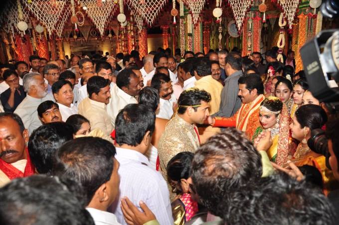 Telangana TDP Working President Revanth Reddy daughter's wedding held at Hitex in Hyderabad. Chiranjeevi, Chandrababu Naidu, Jr Ntr's father Hari Krishna, Meka Srikanth, Jagapathi Babu and others graced the event. Revanth Reddy Daughter Wedding,Revanth Reddy Daughter marriage,Chiranjeevi,Chandrababu Naidu,Jr Ntr's father Hari Krishna,Meka Srikanth,Hari Krishna,Jagapathi Babu