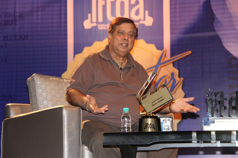 Mastermaker David Dhawan treats audiences with his humour at IFTDA Masterclass, moderated by Rumy Jafry. Mastermaker David Dhawan,Mastermaker David Dhawan at IFTDA Masterclass,IFTDA Masterclass,IFTDA,Rumy Jafry,David Dhawan