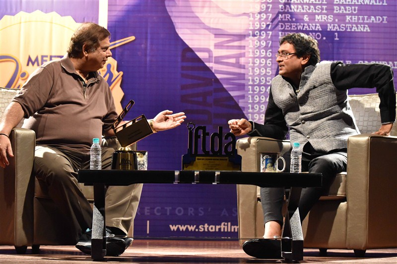 Mastermaker David Dhawan treats audiences with his humour at IFTDA Masterclass, moderated by Rumy Jafry. Mastermaker David Dhawan,Mastermaker David Dhawan at IFTDA Masterclass,IFTDA Masterclass,IFTDA,Rumy Jafry,David Dhawan
