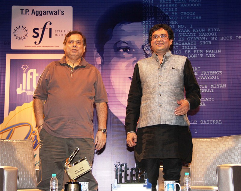 Mastermaker David Dhawan treats audiences with his humour at IFTDA Masterclass, moderated by Rumy Jafry. Mastermaker David Dhawan,Mastermaker David Dhawan at IFTDA Masterclass,IFTDA Masterclass,IFTDA,Rumy Jafry,David Dhawan