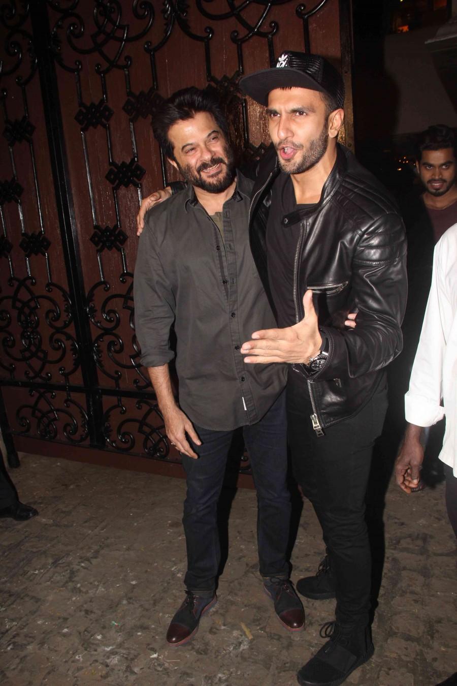 Salman Khan, Aamir Khan, Varun Dhawan, Ranveer Singh, Arjun Kapoor, Saif Ali Khan, Kareena Kapoor, Sonam Kapoor, Anupam Kher, Farah Khan, Boney Kapoor, Sridevi, Farhan Akhtar, Jackie Shroff, Subash Ghai, David Dhawan and many other Bollywood celebs graced the Anil's birthday party. Anil Kapoor Birthday Celebration,Anil Kapoor Birthday,Salman Khan,Aamir Khan,Varun Dhawan,Ranveer Singh,Arjun Kapoor,Saif Ali Khan,Kareena Kapoor,Sonam Kapoor,Anupam Kher,Farah Khan,Boney Kapoor,Sridevi,Farhan Akhtar,Jackie Shroff,Subash Ghai,David Dhawan