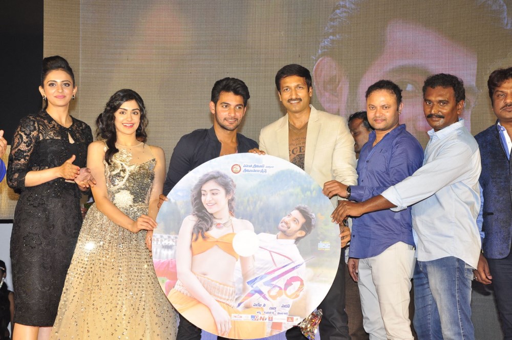 Telugu movie Garam Audio Launch event held at Hyderabad on Wednesday evening (23 December). Aadi, Gopichand, Rana Daggubati, Adah Sharma, Rakul Preet Singh and others graced the event. Garam Audio Launch,Garam Audio,Garam Audio Launch pics,Garam Audio Launch images,Garam Audio Launch stills,Aadi,Gopichand,Rana Daggubati,Adah Sharma,Rakul Preet Singh