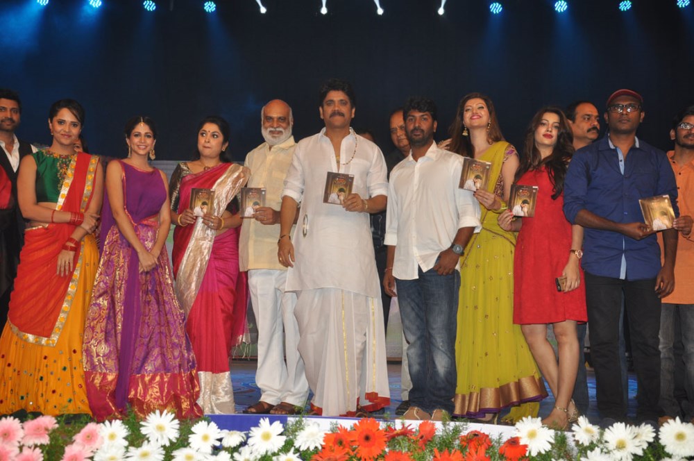 Telugu movie Soggade Chinni Nayana Audio launch event function held on 25 December in Hyderabad. Nagarjuna, Naga Chaitanya, Ramya Krishnan, Lavanya Tripathi, Hamsa Nandini, Anasuya, Diksha Panth and others graced the event. Soggade Chinni Nayana,Soggade Chinni Nayana Audio Launch,Nagarjuna,Naga Chaitanya,Ramya Krishnan,Lavanya Tripathi,Hamsa Nandini,Anasuya,Diksha Panth,Soggade Chinni Nayana Audio Launch pics,Soggade Chinni Nayana Audio Launch images,Soggade Chinni Nayana Au