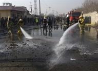 The suicide bomber killed at least one person and wounded 13 in the attack on a road near Kabul airport, officials in the Afghan capital said on Monday, barely two weeks after a major Taliban assault in the city.