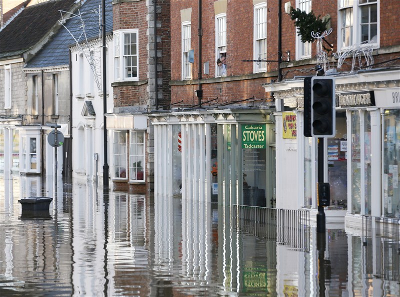 British soldiers helped evacuate hundreds of people from rising floodwaters in the historic city of York, after heavy rainfall inundated towns and cities across northern England. Flooding hits England,UK floods,floods,floodwaters,heavy rainfall,northern England