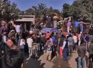 At least six people were killed when a liquor vend and tavern building collapsed in Chandigarh's Sector 26 on Monday.