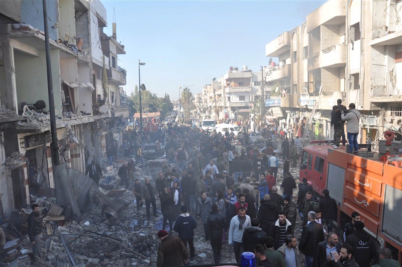 At least 32 people were killed and 90 others were injured as twin bombings rocked Syria's Al-Zahra' district of Homs city, said the Syrian Observatory for Human Rights, a UK-based watchdog. Syria bombings,twin bombings,Syria twin bombings,Homs city,32 people killed,32 people killed in Syria bombings,Al-Zahra