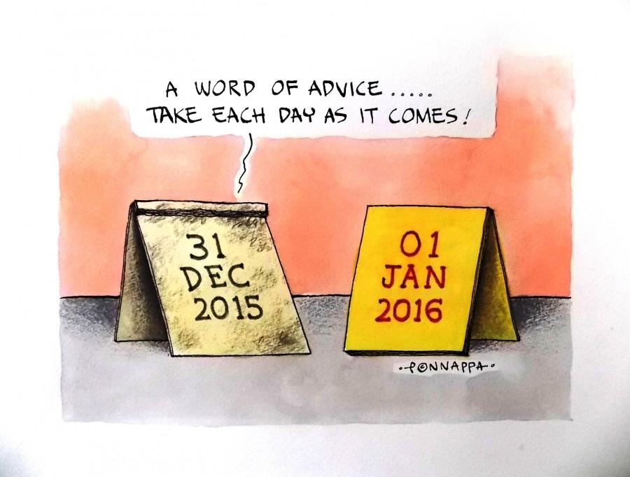 IBTimes Cartoon New Year,New Year 2016