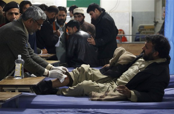 At least 26 people were killed and 52 others were injured in a blast outside a government office in Pakistan's Khyber Pakhtunkhwa province. Pakistan suicide blast,suicide blast,Khyber Pakhtunkhwa province,Mardan,Mardan blast,suicide blast in Mardan