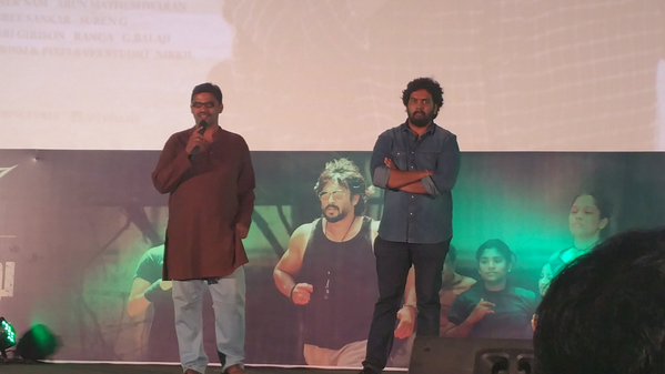 Tamil movie Irudhi Suttru audio launch held at Satyam Cinemas in Chennai. Suriya, Siddharth, Bala, Madhavan, Rajkumar Hirani, Ritika Singh, Mumtaz Sorcar, Nassar, Sudha Kongara Prasad, S Sashikanth, CV Kumar, Santhosh Narayanan, R Kannan, Kaali Venkat, Dhananjayan, Sivakumar Vijayan, P Madhan, Vikram K Kumar, Balaji Mohan, Arjunan Nandakumar, Prem graced the event. Irudhi Suttru audio launch,Irudhi Suttru,Suriya,Bala,Suriya at Irudhi Suttru audio launch,Bala at Irudhi Suttru audio launch,Madhavan's Irudhi Suttru audio launch,Madhavan'