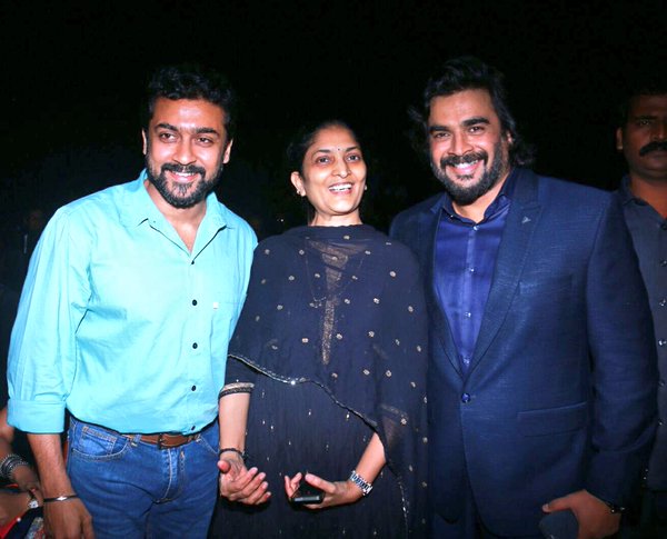 Tamil movie Irudhi Suttru audio launch held at Satyam Cinemas in Chennai. Suriya, Siddharth, Bala, Madhavan, Rajkumar Hirani, Ritika Singh, Mumtaz Sorcar, Nassar, Sudha Kongara Prasad, S Sashikanth, CV Kumar, Santhosh Narayanan, R Kannan, Kaali Venkat, Dhananjayan, Sivakumar Vijayan, P Madhan, Vikram K Kumar, Balaji Mohan, Arjunan Nandakumar, Prem graced the event. Irudhi Suttru audio launch,Irudhi Suttru,Suriya,Bala,Suriya at Irudhi Suttru audio launch,Bala at Irudhi Suttru audio launch,Madhavan's Irudhi Suttru audio launch,Madhavan'