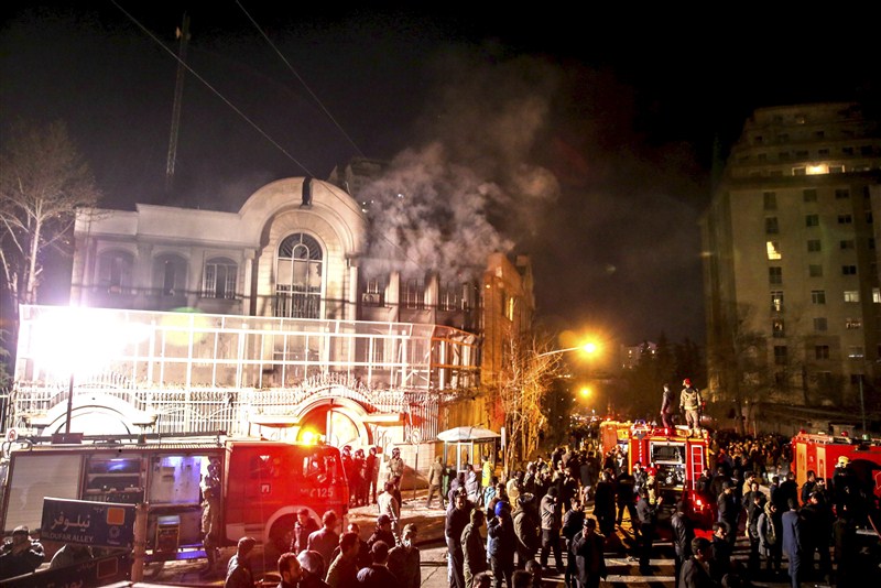 Iranian protesters stormed the Saudi Embassy in Tehran early on Sunday as Shi'ite Muslim Iran reacted with fury to Saudi Arabia's execution of a prominent Shi'ite cleric. Saudis Execute Shiite Cleric,Iranian protesters,Shiite Muslim,Saudi Arabia,Shiite cleric,Saudi Embassy,Iran as protests rage