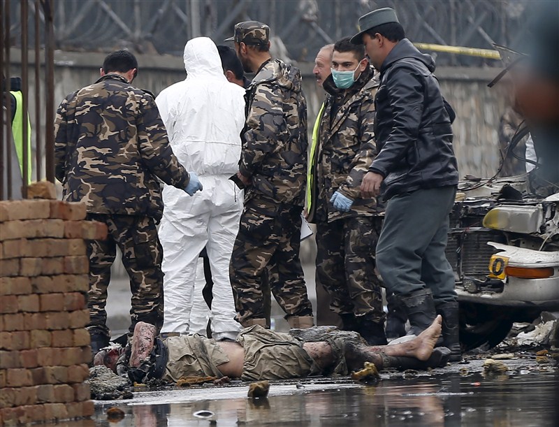 A suicide bomber in a car blew himself up close to a police checkpoint near Kabul airport on Monday but caused no other casualties, a police spokesman said. Suicide bomber strikes,Suicide bomber strikes near Kabul airport,suicide bomber,Kabul's international airport,Suicide Bomber strikes